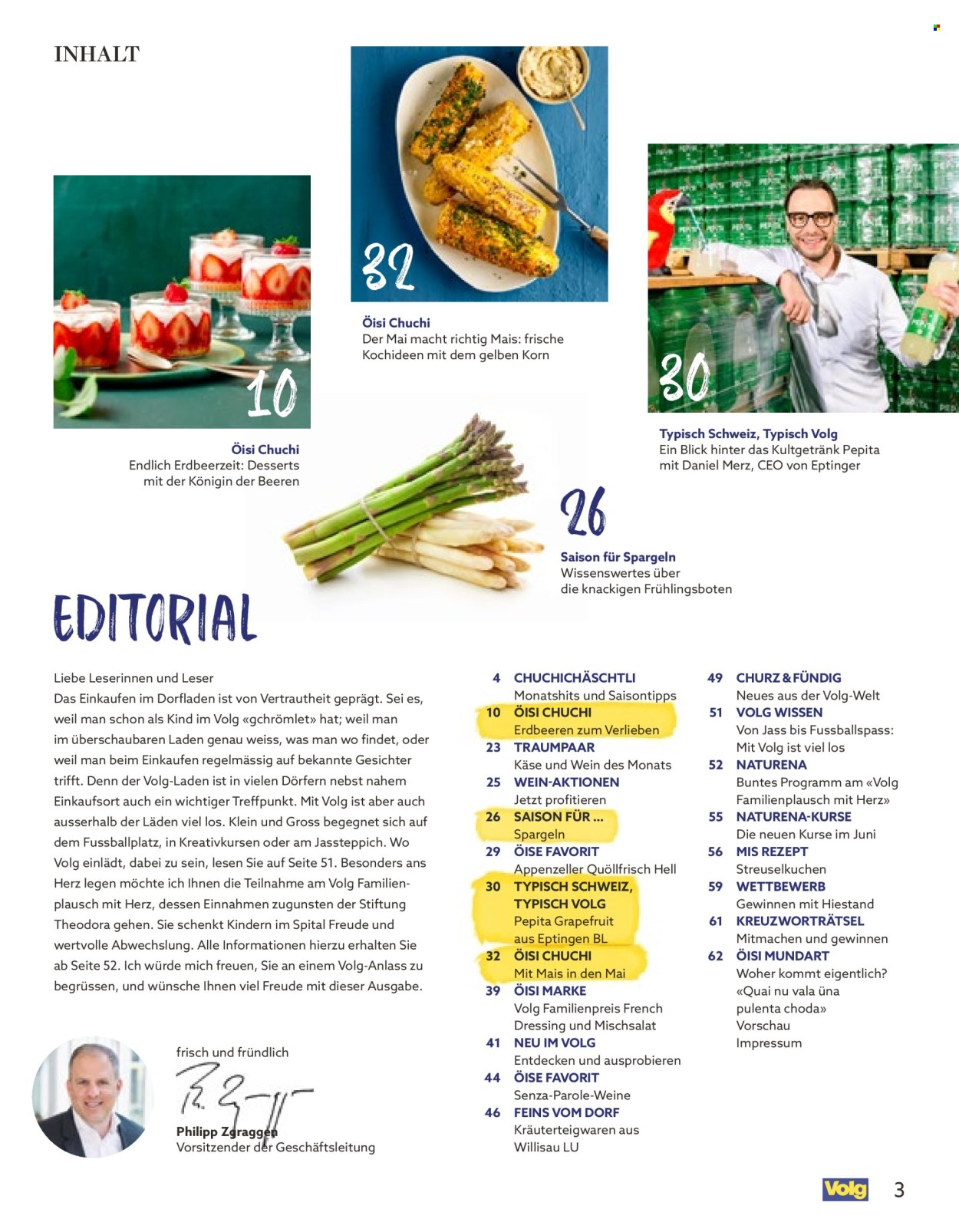 Catalogue Volg - 1.5.2026 - 31.5.2026. Page 3. Page 3