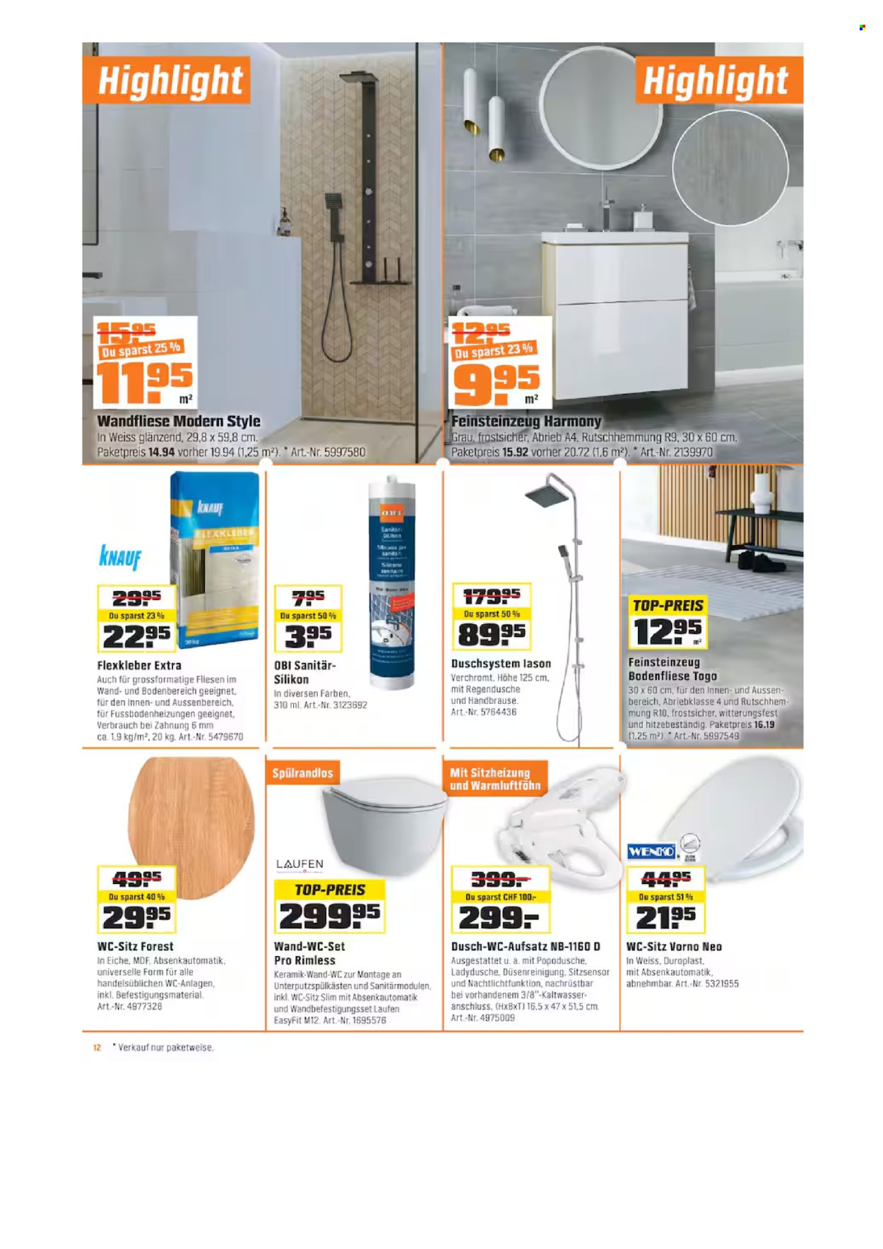 Catalogue OBI - 29.4.2026 - 12.5.2026. Page 12. Page 12