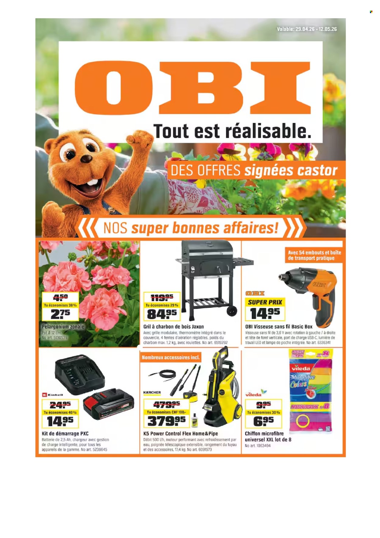 Catalogue OBI - 29.4.2026 - 12.5.2026. Page 1. Page 1