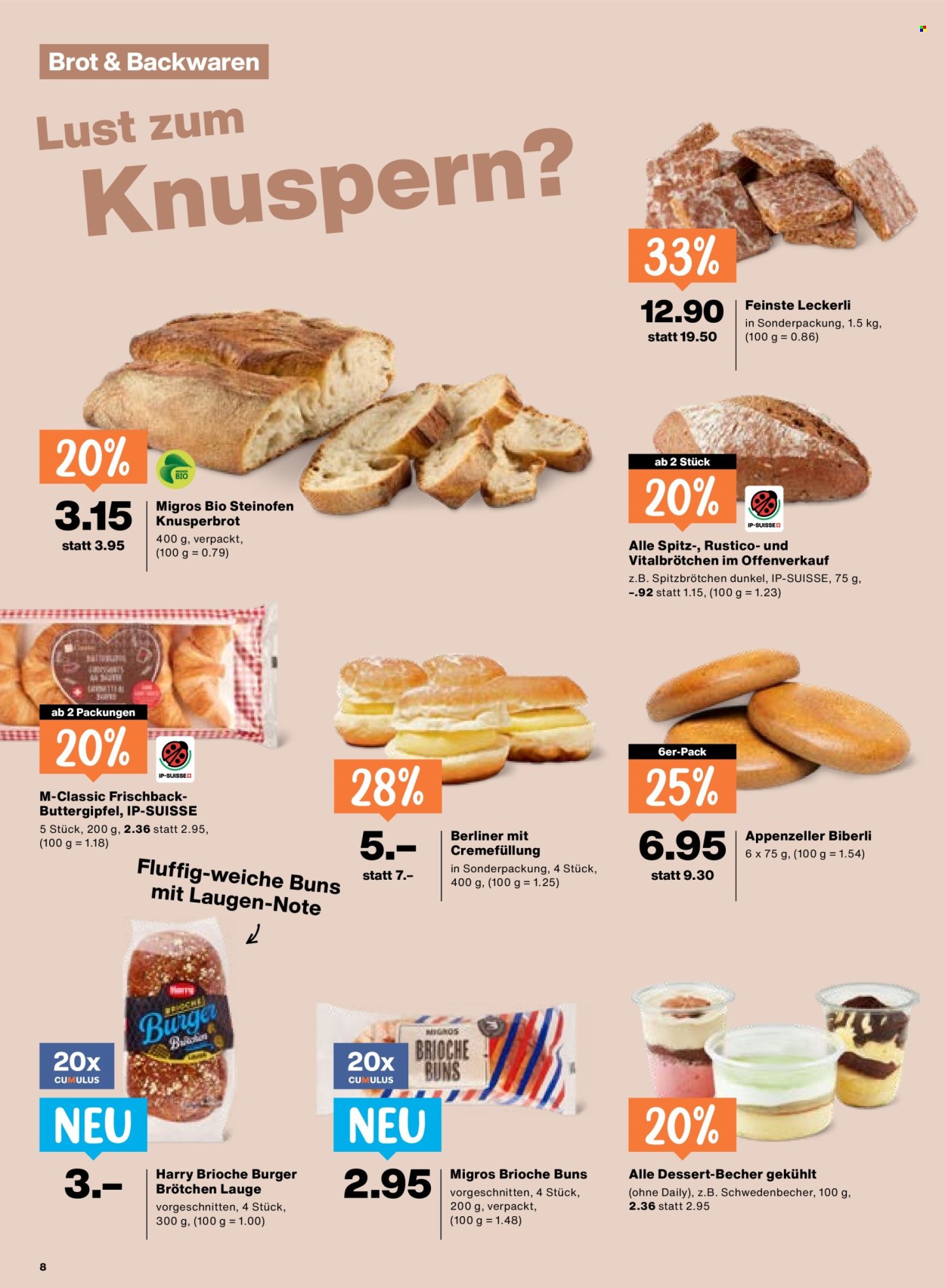 Catalogue Migros - 30.4.2026 - 6.5.2026. Page 8. Page 8