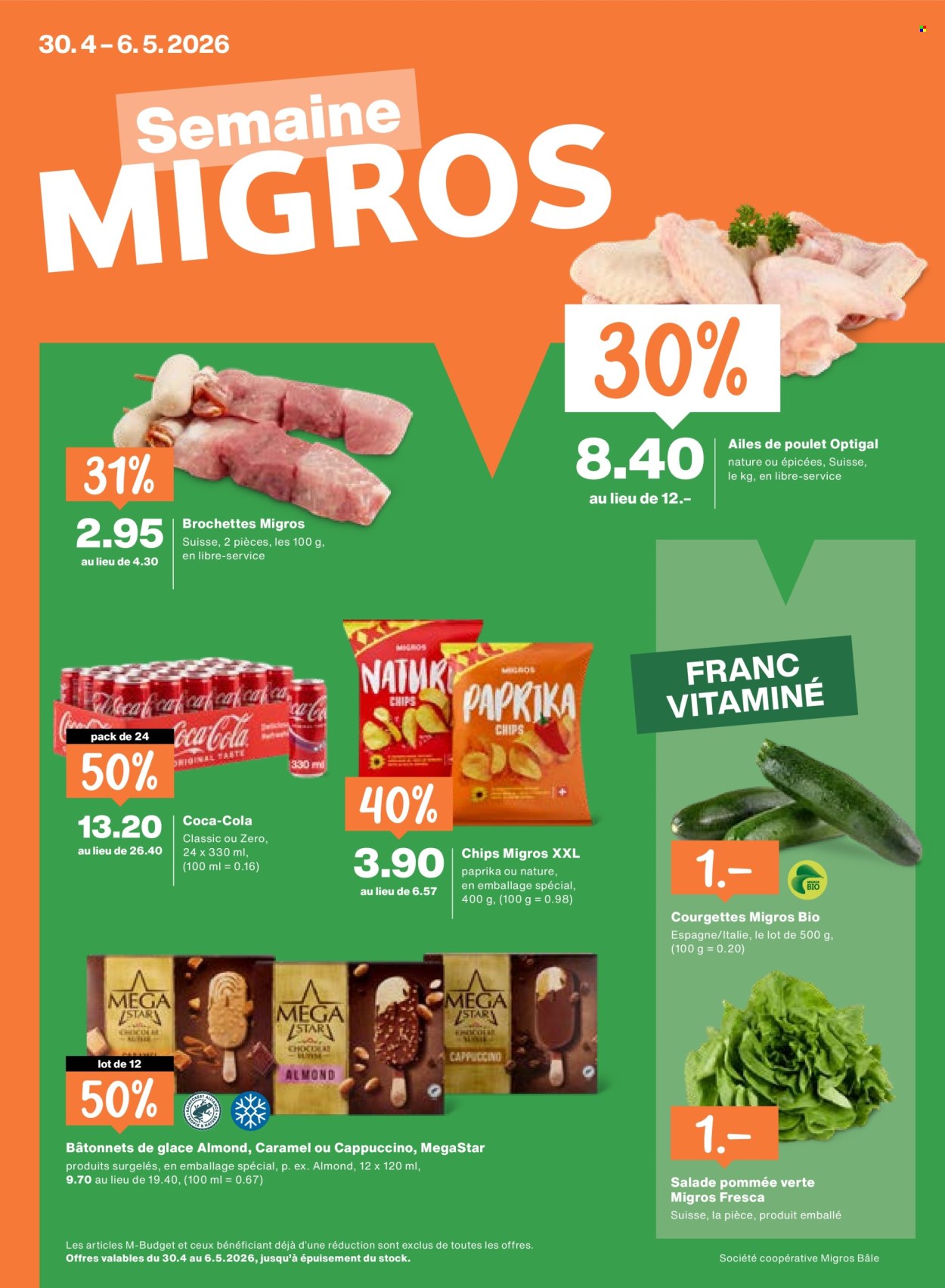 Catalogue Migros - 30.4.2026 - 6.5.2026. Page 1. Page 1