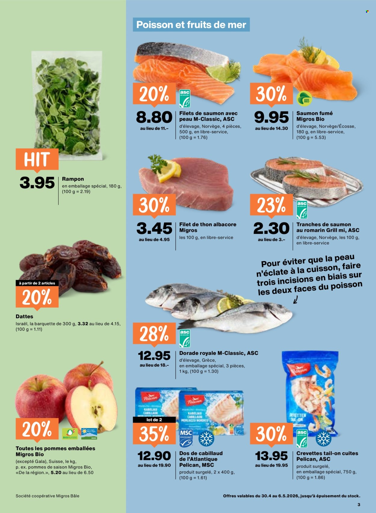 Catalogue Migros - 30.4.2026 - 6.5.2026. Page 3. Page 3