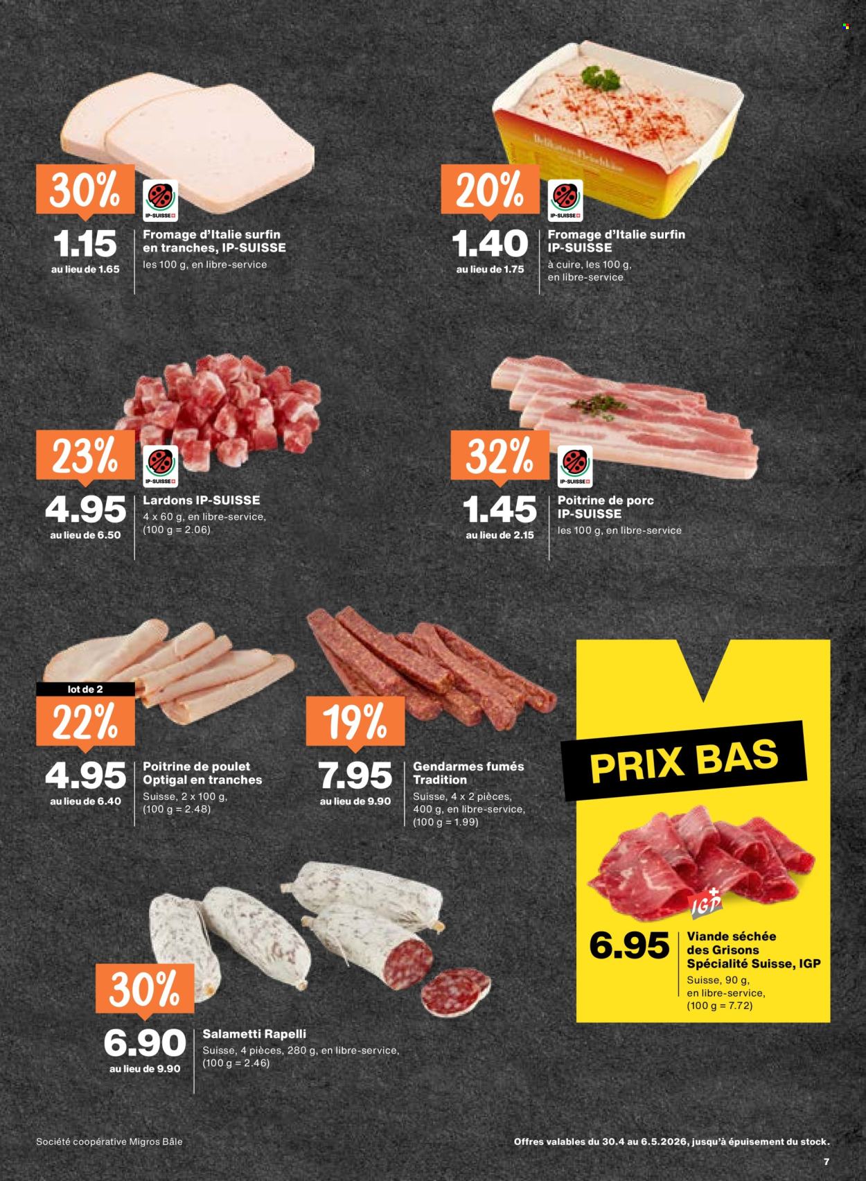 Catalogue Migros - 30.4.2026 - 6.5.2026. Page 7. Page 7