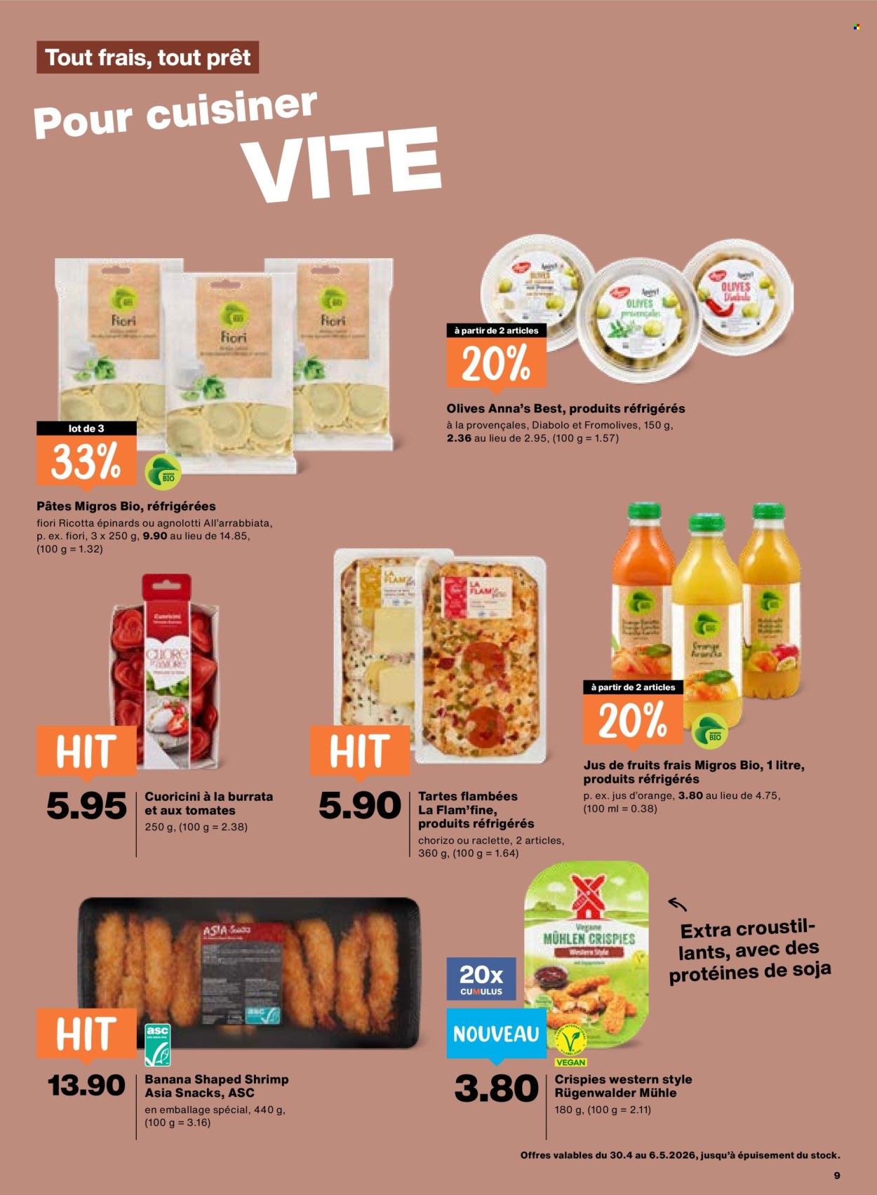 Catalogue Migros - 30.4.2026 - 6.5.2026. Page 9. Page 9