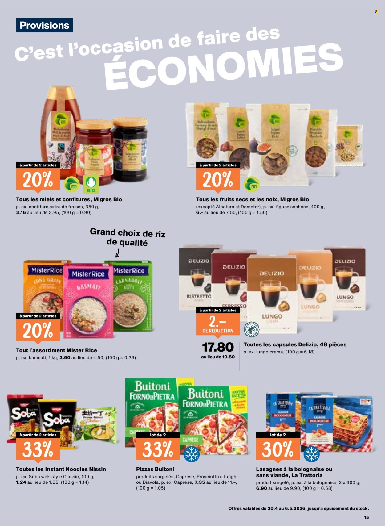 Catalogue Migros - 30.4.2026 - 6.5.2026. Page 15. Page 15