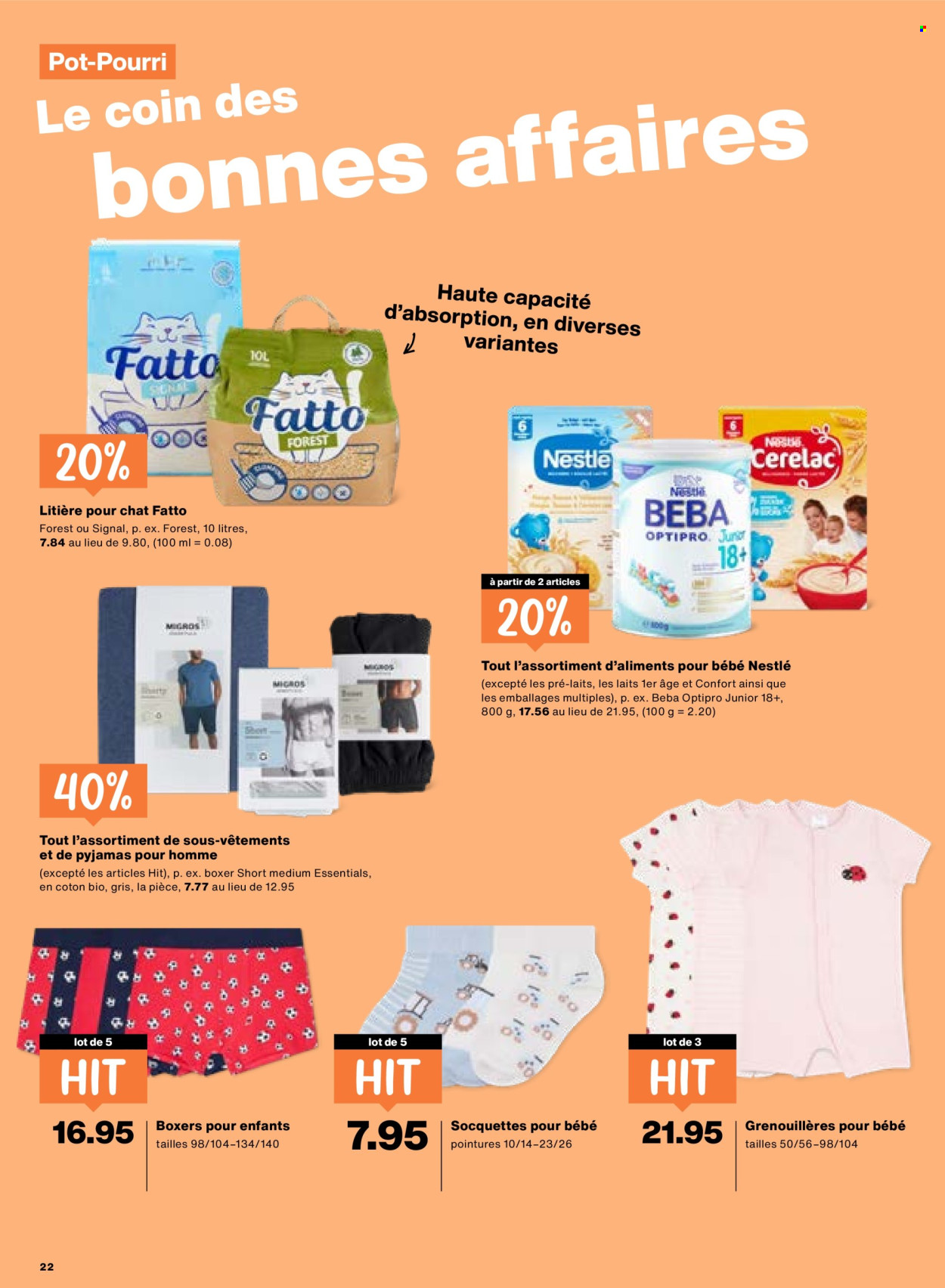 Catalogue Migros - 30.4.2026 - 6.5.2026. Page 22. Page 22