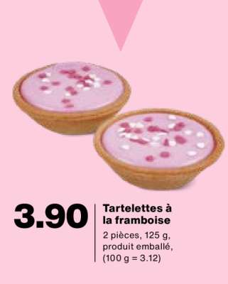 Tartelettes à la framboise