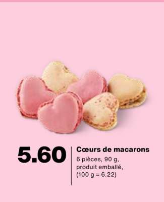 Cœurs de macarons