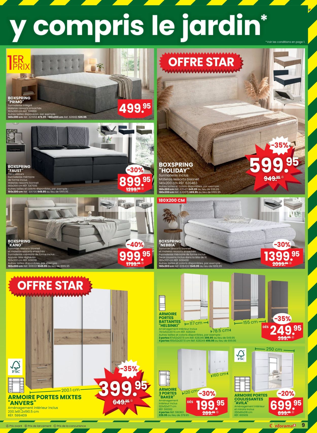 Catalogue Conforama - 29.4.2026 - 12.5.2026. Page 9. Page 9