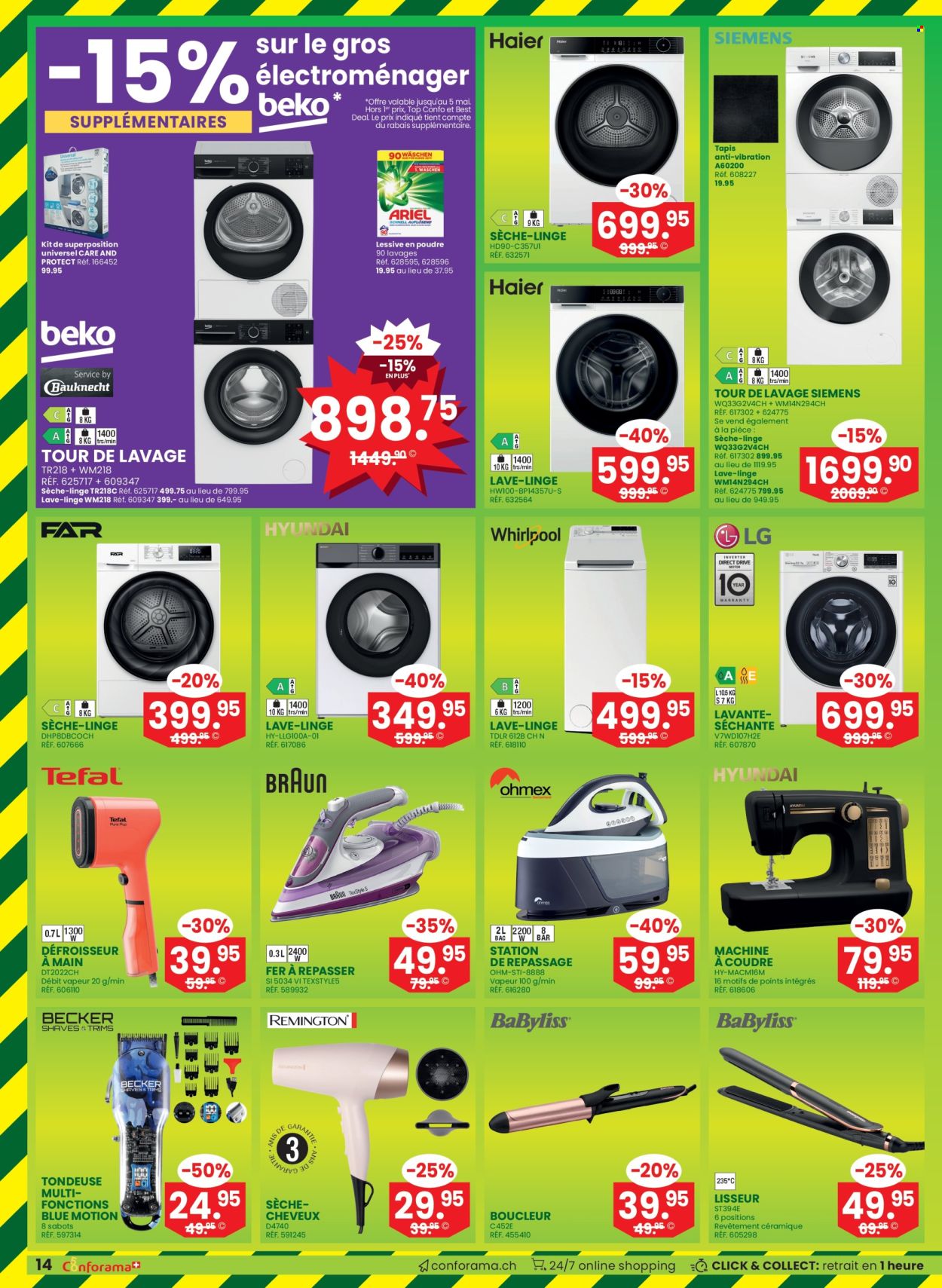 Catalogue Conforama - 29.4.2026 - 12.5.2026. Page 14. Page 14