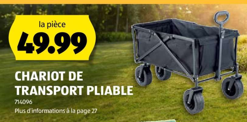 CHARIOT DE TRANSPORT PLIABLE