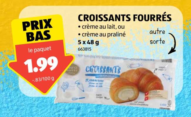 CROISSANTS FOURRÉS