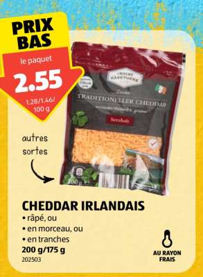 CHEDDAR IRLANDAIS