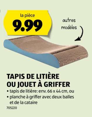 TAPIS DE LITIÈRE OU JOUET À GRIFFER
