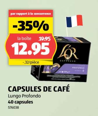 CAPSULES DE CAFÉ