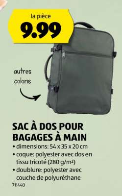 SAC À DOS POUR BAGAGES À MAIN