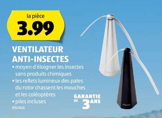 VENTILATEUR ANTI-INSECTES