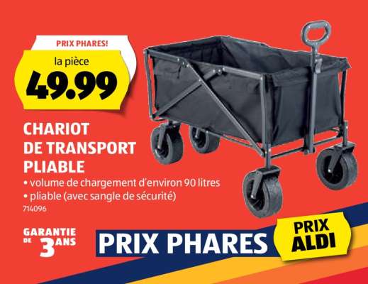 CHARIOT DE TRANSPORT PLIABLE