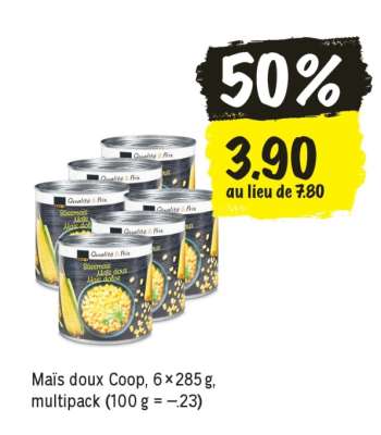 Maïs doux Coop