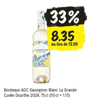Bordeaux AOC Sauvignon Blanc La Grande Cuvée Dourthe 2024