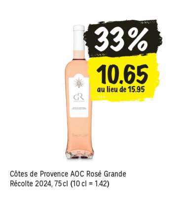 Côtes de Provence AOC Rosé Grande Récolte 2024