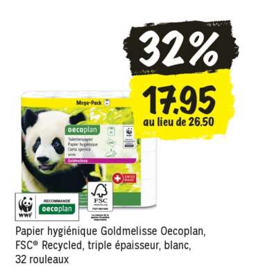 Papier hygiénique Goldmélisse Oecoplan
