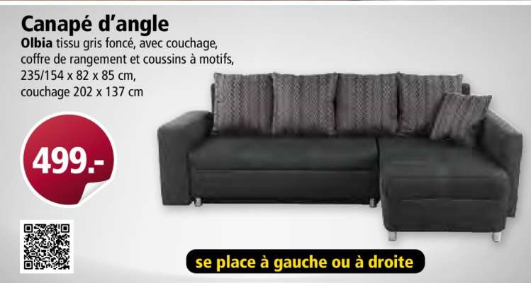 Canapé d'angle