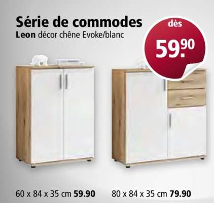 Série de commodes