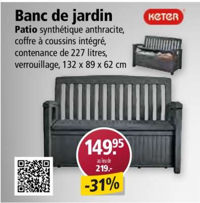 Banc de jardin