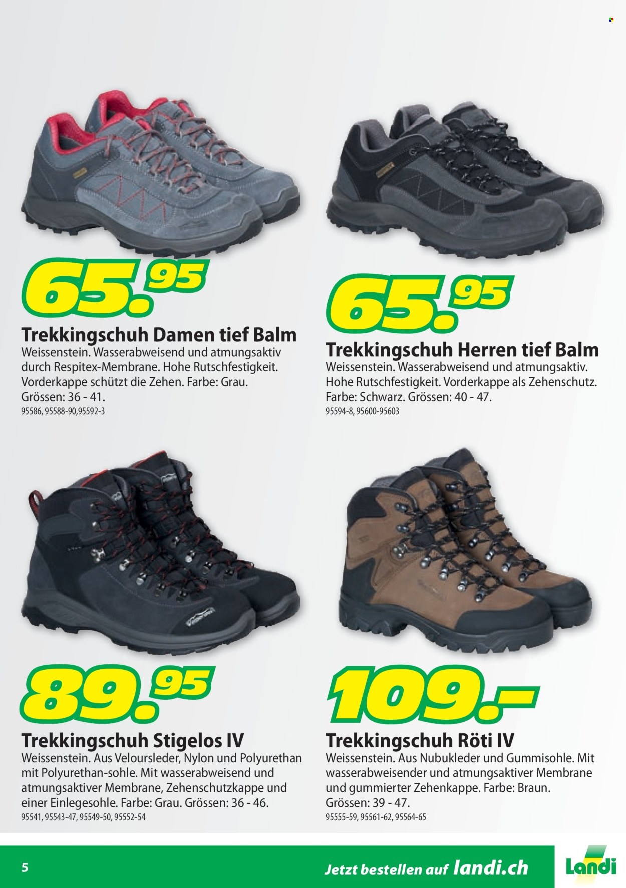 Catalogue Landi. Page 5. Page 5