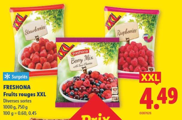 FRESHONA Fruits rouges XXL