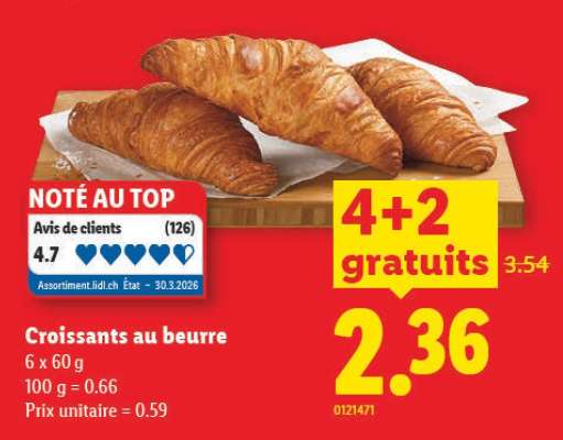 Croissants au beurre