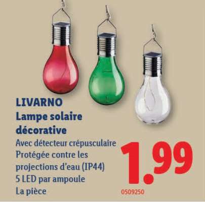 LIVARNO Lampe solaire décorative