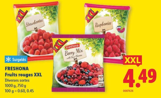 FRESHONA Fruits rouges XXL