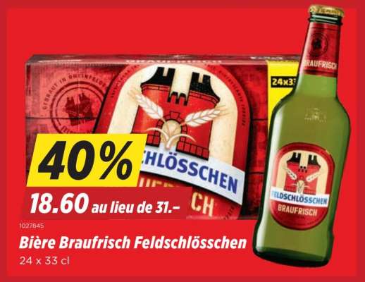 Bière Braufrisch Feldschlösschen
