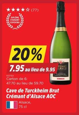 Cave de Turckheim Brut Crémant d’Alsace AOC