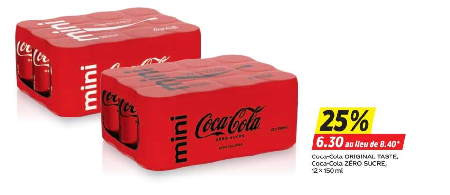 Coca-Cola ORIGINAL TASTE, Coca-Cola ZÉRO SUCRE