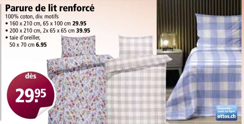 Parure de lit renforcé