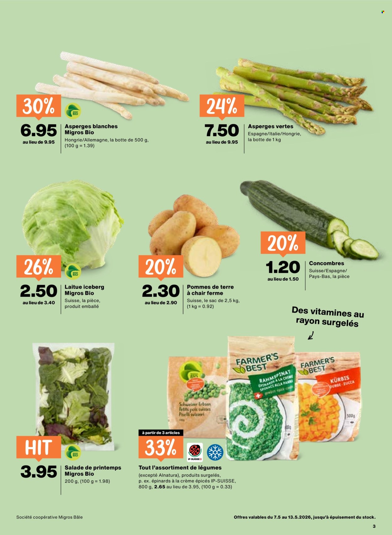 Catalogue Migros - 7.5.2026 - 13.5.2026. Page 3. Page 3