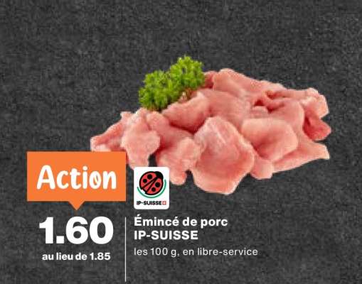 Émincé de porc