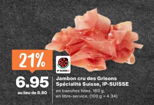 Jambon cru des Grisons