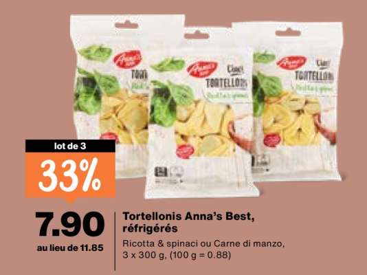 Tortellonis Anna’s Best, réfrigérés