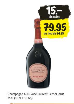 Champagne AOC Rosé Laurent-Perrier, brut
