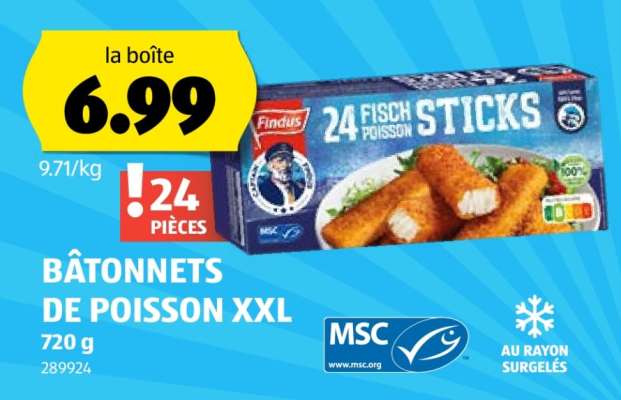 BÂTONNETS DE POISSON XXL