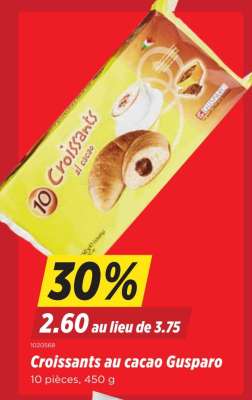 Croissants au cacao Gusparo