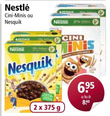 Nestlé Cini-Minis ou Nesquik