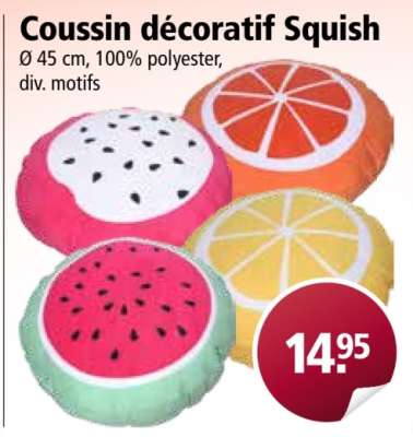 Coussin décoratif Squish