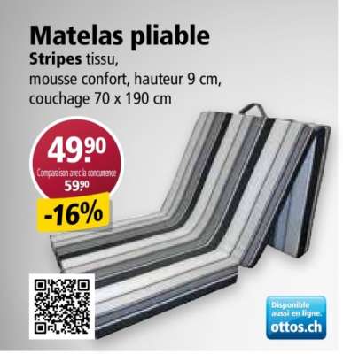 Matelas pliable
