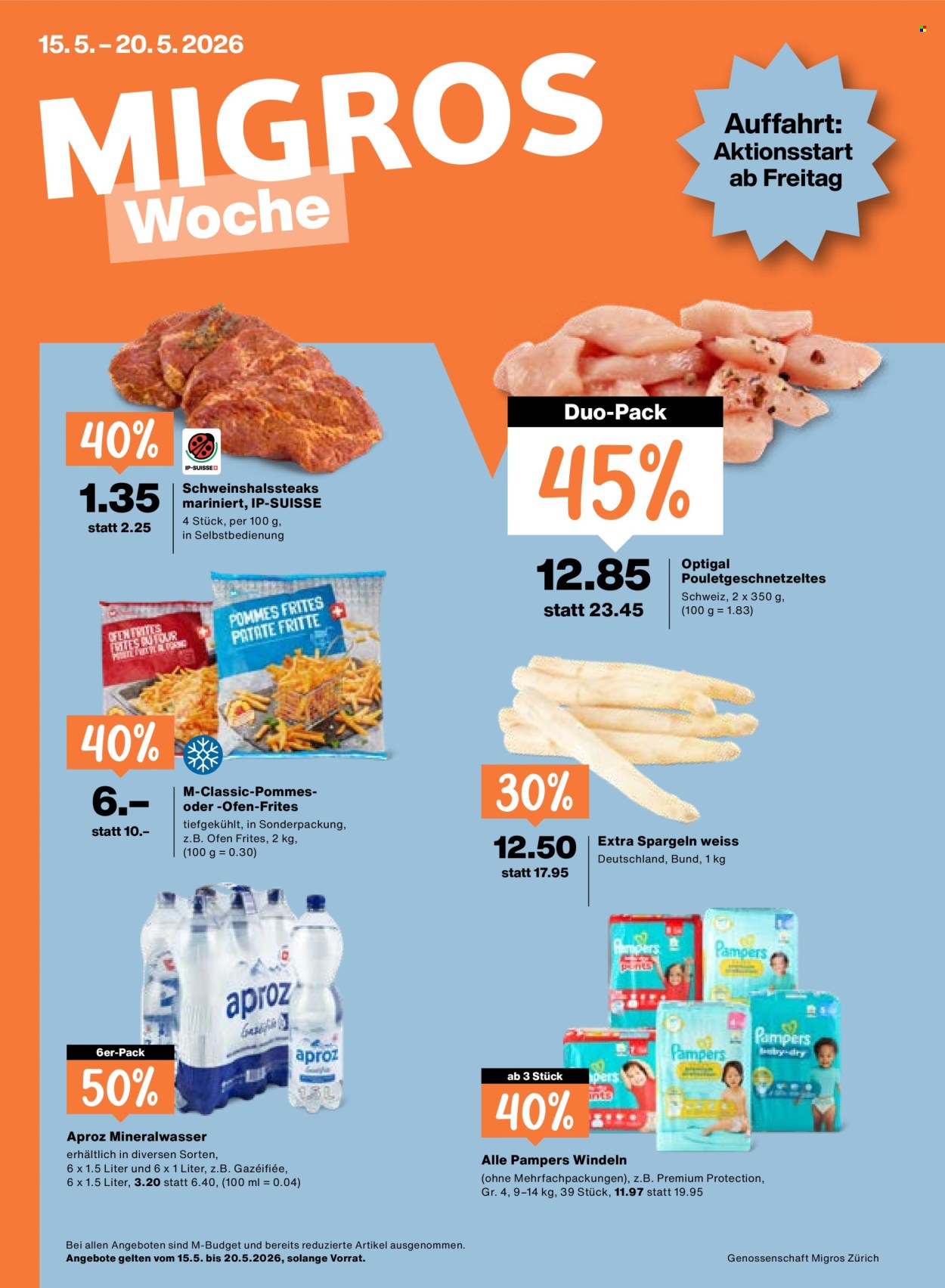 Catalogue Migros - 15.5.2026 - 20.5.2026. Page 1. Page 1