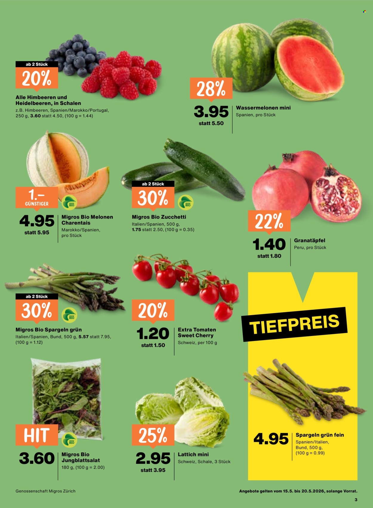 Catalogue Migros - 15.5.2026 - 20.5.2026. Page 3. Page 3